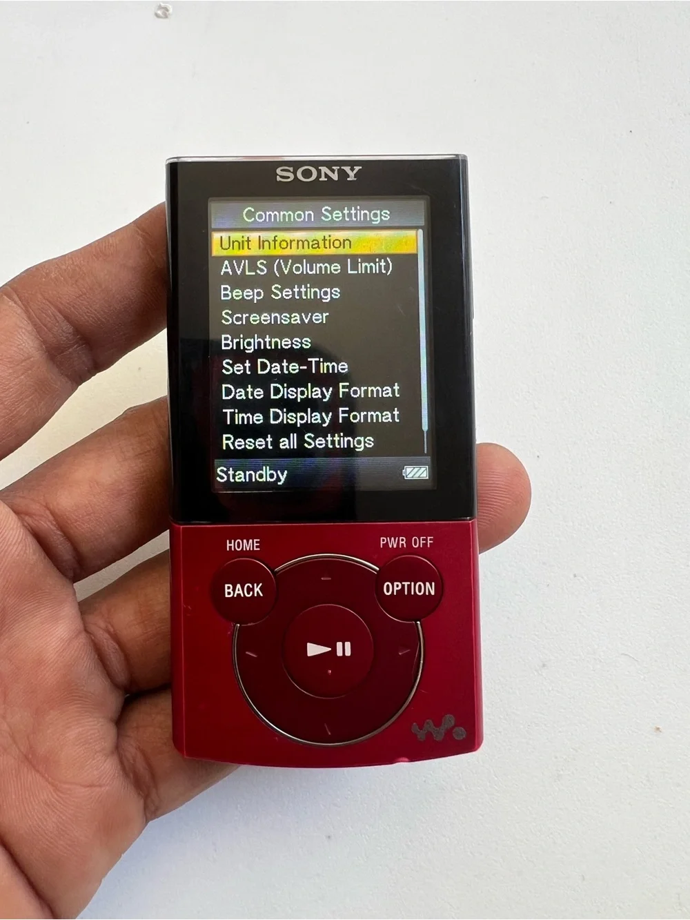 Sony NWZ-E344 Red Digital Walkman MP3 Player with Matching Earbuds and USB Cable